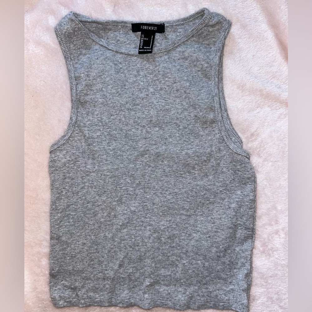 Forever 21 grey tank top